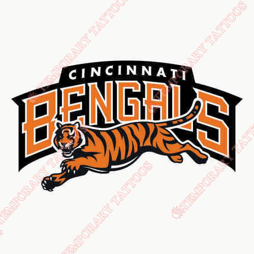 Cincinnati Bengals Customize Temporary Tattoos Stickers NO.474